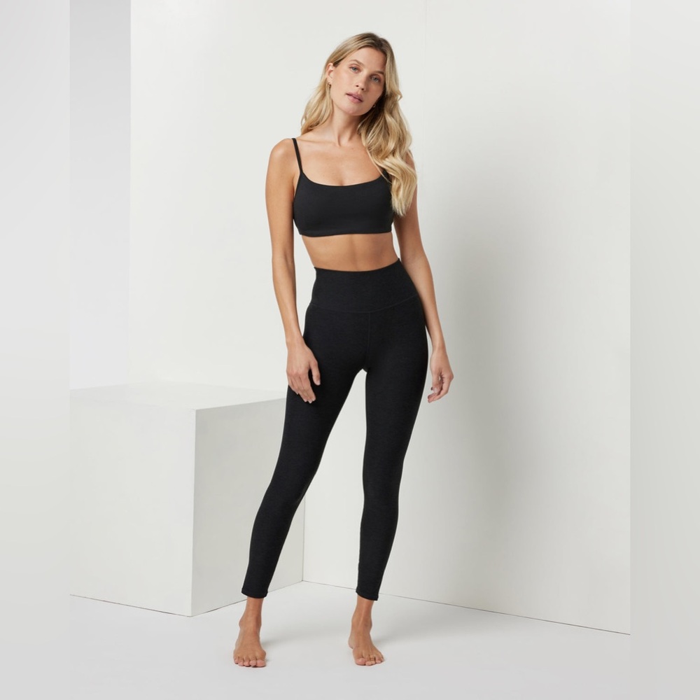 Vuori Clean Elevation High Rise Leggings Black Heather Size Small